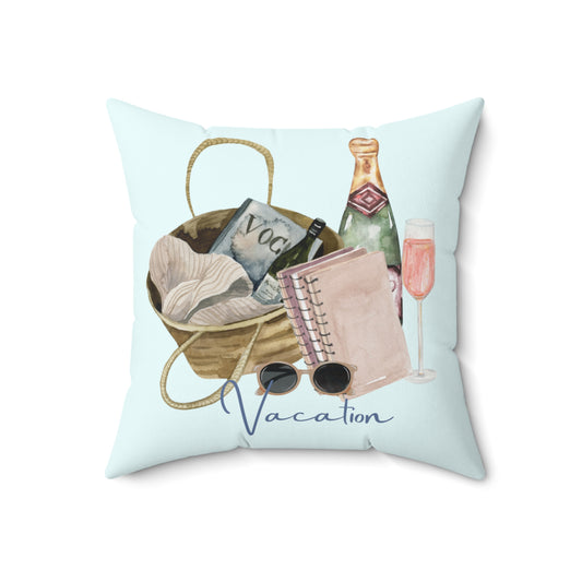 Fashion Vacation Square Pillow