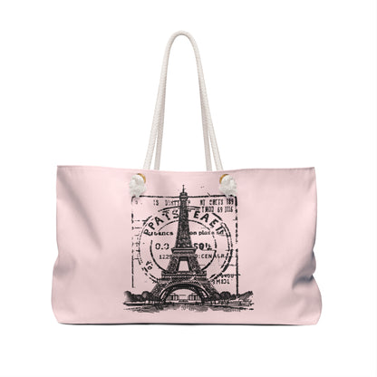 Paris Weekender Bag in Pink