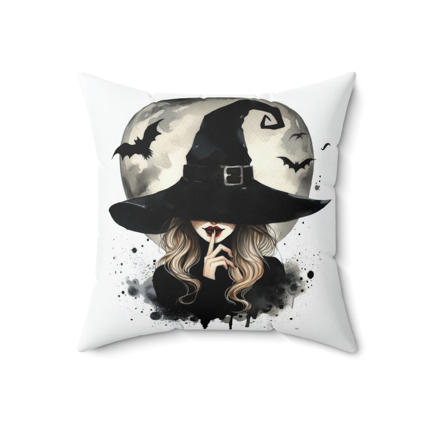 The Whimsical Witch Square Pillow