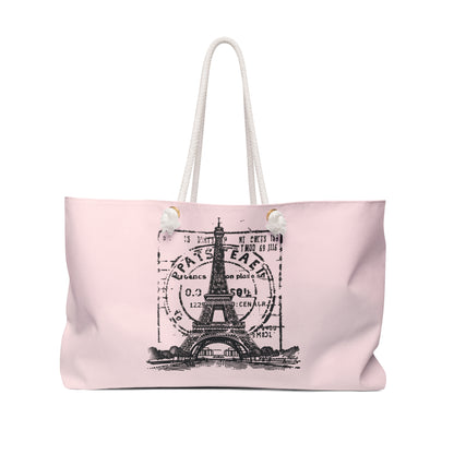 Paris Weekender Bag in Pink