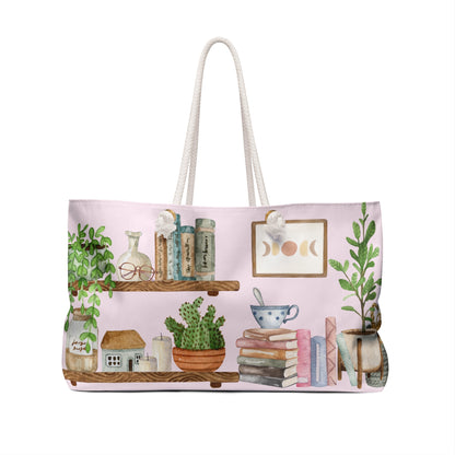 Boho Bookshelf Weekender Bag